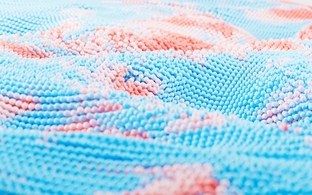 Detail vyšívaného motívu na textílii