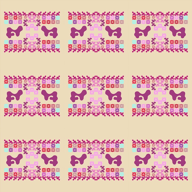 Séria vyšívaných vzorov pripravených na stol